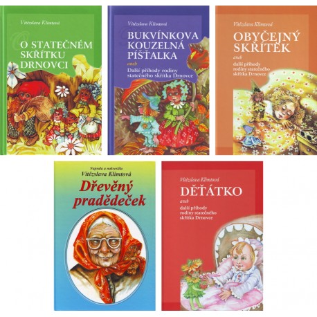 Sada 5 knih příhod rodiny skřítka Drnovce